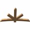 Ekena Millwork Alberta Smooth Timber Gable Bracket, Western Red Cedar, 72"W x 42"H x 3 1/2"D x 5 1/2"F, 14/12 Pitch GBW072X42X0406ALB00SWR - alternate 2